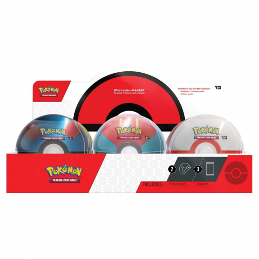 Pokemon TCG: Poké Ball Tin Fall 2023 i gruppen SELSKABSSPIL / Pokémon hos Spelexperten (POK85275)