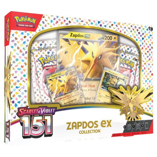 Pokémon TCG: Scarlet & Violet 151 - Zapdos ex i gruppen SELSKABSSPIL / Pokémon hos Spelexperten (POK85313)