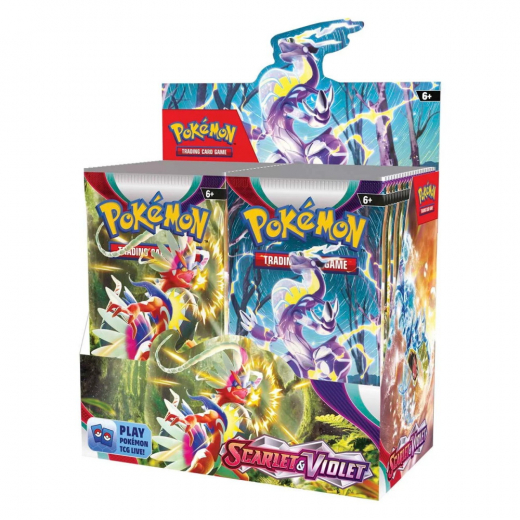 Pokémon TCG: Scarlet & Violet Booster Display i gruppen SELSKABSSPIL / Pokémon hos Spelexperten (POK85324-DIS)