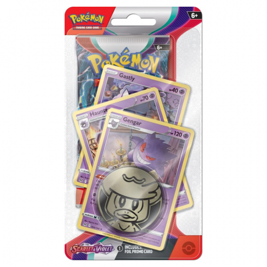 Pokémon TCG: Scarlet & Violet Premium Checklane Gengar i gruppen  hos Spelexperten (POK85336-GHG)