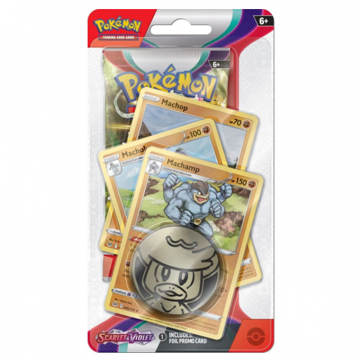 Pokémon TCG: Scarlet & Violet Premium Checklane Machamp i gruppen  hos Spelexperten (POK85336-MMM)