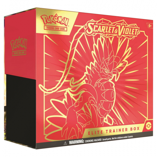 Pokémon TCG: Scarlet & Violet Elite Trainer Box Koraidon i gruppen SELSKABSSPIL / Pokémon hos Spelexperten (POK85341-KOR)
