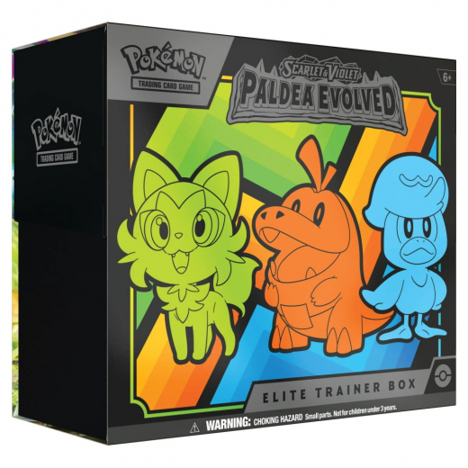 Pokémon TCG: Paldea Evolved - Elite Trainer Box i gruppen SELSKABSSPIL / Pokémon hos Spelexperten (POK85366)