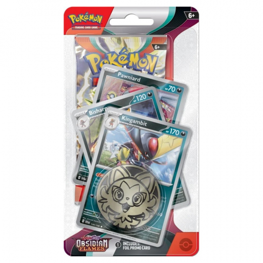 Pokémon TCG: Obsidian Flames Premium Checklane - Kingambit i gruppen SELSKABSSPIL / Pokémon hos Spelexperten (POK85386-PBK)