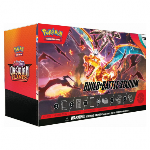 Pokémon TCG: Obsidian Flames - Build & Battle Stadium i gruppen SELSKABSSPIL / Pokémon hos Spelexperten (POK85397)