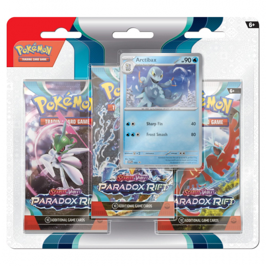 Pokémon TCG: Paradox Rift Booster 3-Pack Arctibax i gruppen SELSKABSSPIL / Kortspil hos Spelexperten (POK85403-ARC)