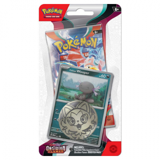 Pokémon TCG: Obsidian Flames Checklane - Wooper i gruppen SELSKABSSPIL / Pokémon hos Spelexperten (POK85519-WOO)