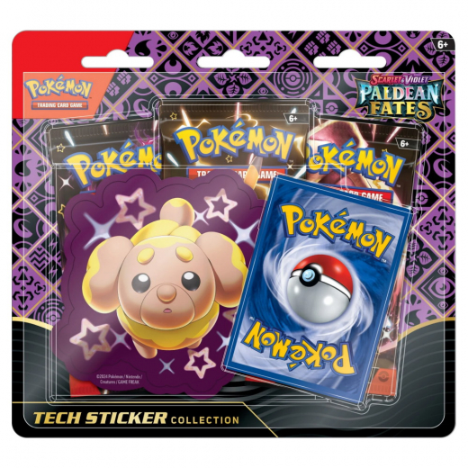 Pokémon TCG: Paldean Fates Tech Sticker Collection - Fidough i gruppen SELSKABSSPIL / Pokémon hos Spelexperten (POK85613-FID)