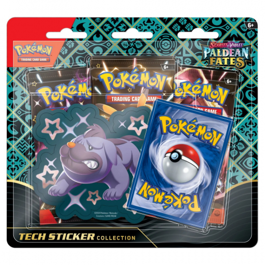 Pokémon TCG: Paldean Fates Tech Sticker Collection - Maschiff i gruppen SELSKABSSPIL / Pokémon hos Spelexperten (POK85613-MAR)
