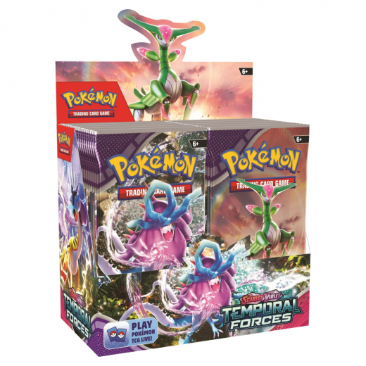 Pokémon TCG: Temporal Forces Booster Display i gruppen SELSKABSSPIL / Pokémon hos Spelexperten (POK85639-DIS)