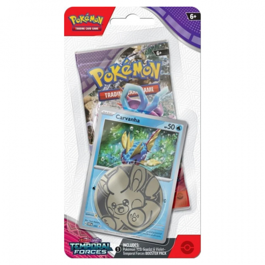 Pokémon TCG: Temporal Forces Checklane Carvanha i gruppen SELSKABSSPIL / Pokémon hos Spelexperten (POK85666-CAR)