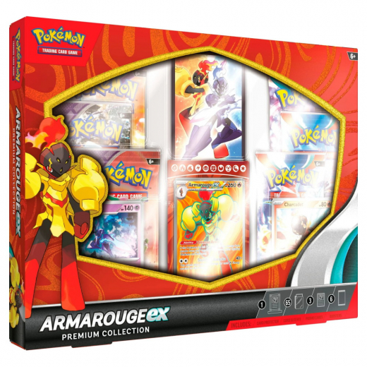 Pokémon TCG: Armarouge ex Premium Collection i gruppen SELSKABSSPIL hos Spelexperten (POK85752)