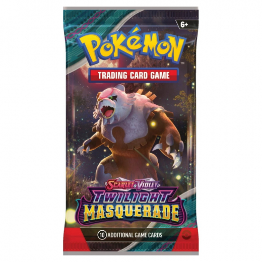 Pokémon TCG: Twilight Masquerade Booster Pack i gruppen SELSKABSSPIL / Pokémon hos Spelexperten (POK85774-BOS)