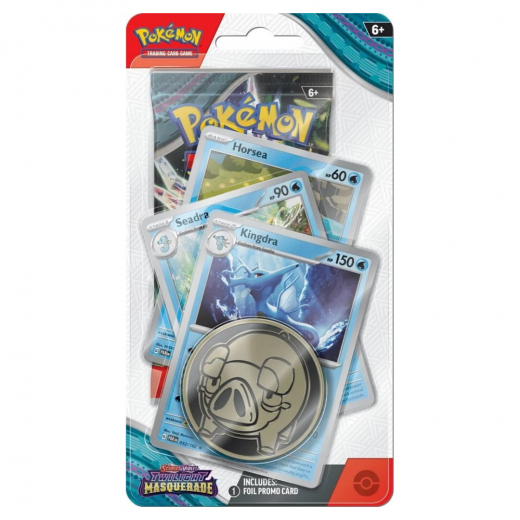 Pokémon TCG: Twilight Masquerade Premium Checklane Kingdra i gruppen SELSKABSSPIL / Pokémon hos Spelexperten (POK85794-HSK)