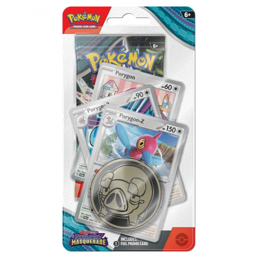 Pokémon TCG: Twilight Masquerade Premium Checklane Porygon-Z i gruppen SELSKABSSPIL / Pokémon hos Spelexperten (POK85794-PPP)