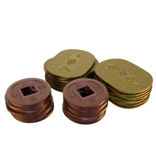 Shogun no Katana: Metal Coins (Exp.) i gruppen SELSKABSSPIL / Tilbehør / Andet hos Spelexperten (POS016)