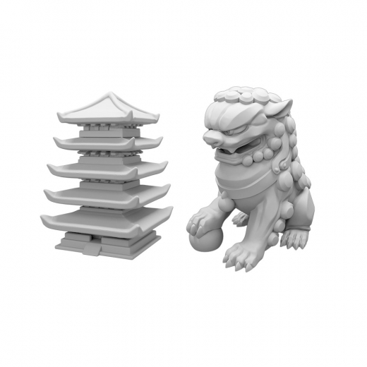 Shogun no Katana: Lion and Pagoda (Exp.) i gruppen SELSKABSSPIL / Tilbehør / Andet hos Spelexperten (POS019)