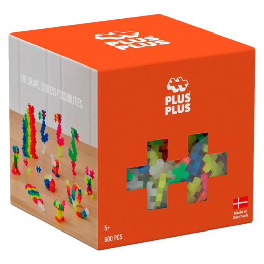 Plus-Plus - Neon Farvemix 600 stk i gruppen LEGETØJ / Byggeklodser / PLUS PLUS hos Spelexperten (PP3311)