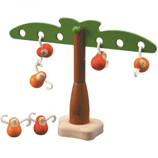 PlanToys Balancerende aber i træer i gruppen SELSKABSSPIL / Pædagogiske spil hos Spelexperten (PT5349)
