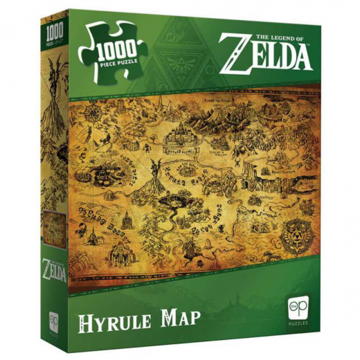 Usaopoly Puslespil: Legend of Zelda - Hyrule Map 1000 Brikker i gruppen PUSLESPIL / 1000 brikker hos Spelexperten (PZ005-690)