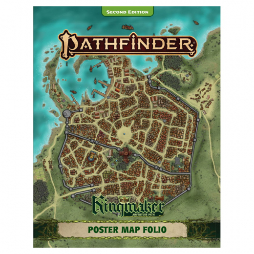Pathfinder RPG: Kingmaker - Poster Map Folio i gruppen SELSKABSSPIL / Rollespil / Pathfinder hos Spelexperten (PZO2026)