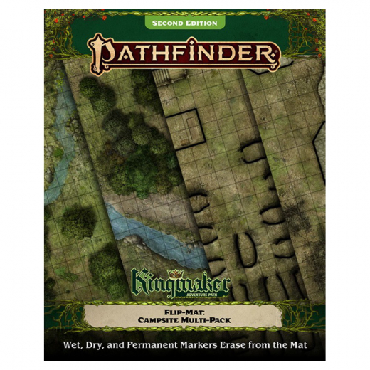 Pathfinder RPG Flip-Mat: Kingmaker - Campsite Multi-Pack i gruppen SELSKABSSPIL / Rollespil / Pathfinder hos Spelexperten (PZO2028)