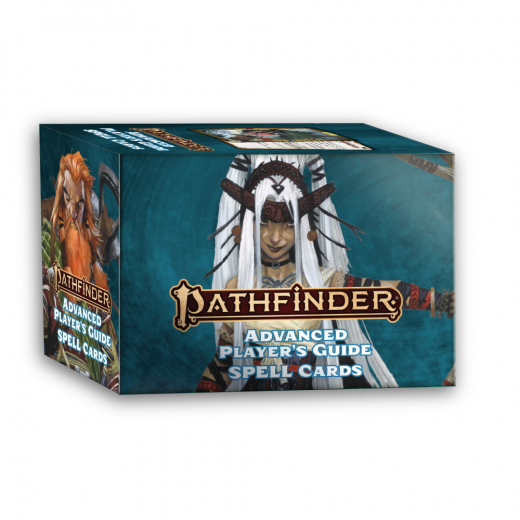 Pathfinder RPG: Spell Cards - Advanced Player's Guide i gruppen SELSKABSSPIL / Rollespil / Pathfinder hos Spelexperten (PZO2221)