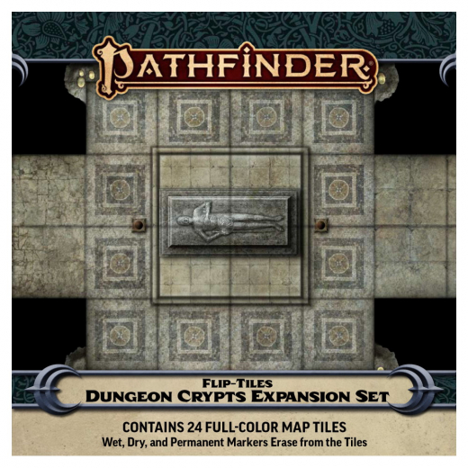 Pathfinder RPG: Flip-Tiles - Dungeon Crypts Expansion i gruppen SELSKABSSPIL / Rollespil / Pathfinder hos Spelexperten (PZO4093)