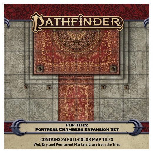 Pathfinder RPG: Flip-Tiles - Fortress Chambers Expansion i gruppen SELSKABSSPIL / Rollespil / Pathfinder hos Spelexperten (PZO4094)