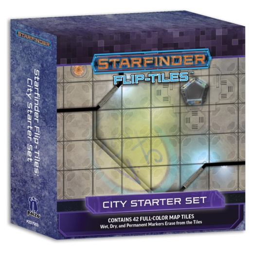 Starfinder RPG: Flip-Tiles - City Starter Set i gruppen SELSKABSSPIL / Rollespil / Starfinder hos Spelexperten (PZO7503)