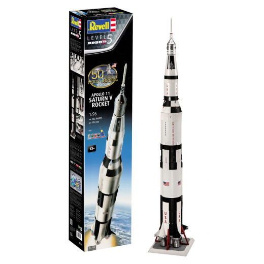 Revell - Apollo 11 Saturn V Rocket 1:96 i gruppen PUSLESPIL / Modelbygning / Revell hos Spelexperten (R-03704)