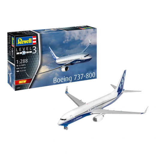 Revell - Boeing 737-800 1:288 i gruppen PUSLESPIL / Modelbygning / Revell / Køretøj hos Spelexperten (R-03809)