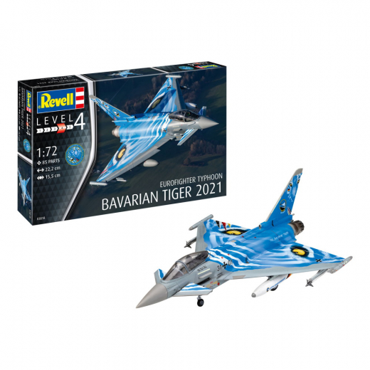 Revell - Eurofighter Typhoon The Bavarian Tiger 2021 i gruppen PUSLESPIL / Modelbygning / Revell / Kampkøretøjer hos Spelexperten (R-03818)