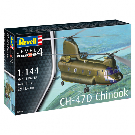 Revell - CH-47D Chinook 1:144 i gruppen PUSLESPIL / Modelbygning / Revell / Kampkøretøjer hos Spelexperten (R-03825)