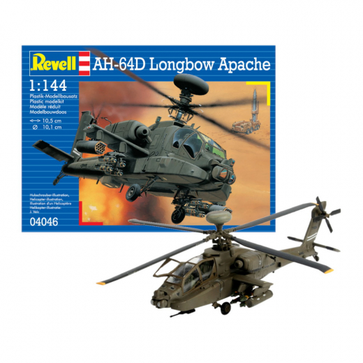 Revell - AH-64D Longbow Apache 1:144 i gruppen PUSLESPIL / Modelbygning / Revell / Kampkøretøjer hos Spelexperten (R-04046)