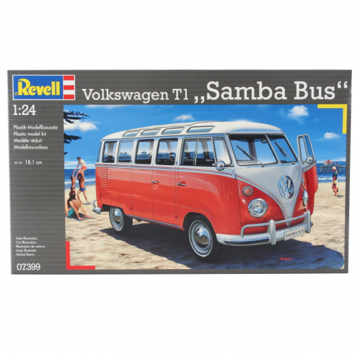 Revell - VW T1 SAMBA BUS 1:24 - 173 Pcs i gruppen PUSLESPIL / Modelbygning / Revell / Køretøj hos Spelexperten (R-07399)