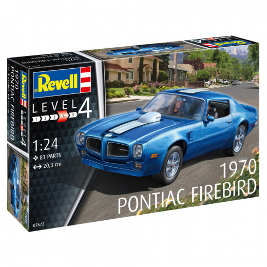 Revell - 1970 Pontiac Firebird, blå 1:24 - 83 Pcs i gruppen PUSLESPIL / Modelbygning / Revell / Køretøj hos Spelexperten (R-07672)