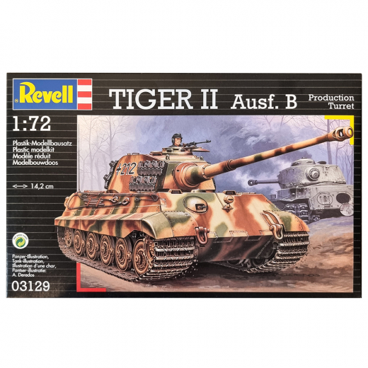 Revell - Tiger II Ausf. B 1:72 i gruppen PUSLESPIL / Modelbygning / Revell / Kampkøretøjer hos Spelexperten (R-3129)