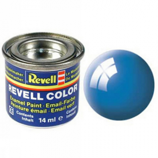 Revell - Light Blue, Gloss 14 ml i gruppen PUSLESPIL / Modelbygning / Revell / Maling, pensler og lim hos Spelexperten (R-32150)