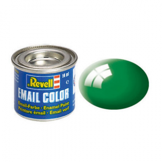 Revell - Emerald Green, Gloss 14 ml i gruppen PUSLESPIL / Modelbygning / Revell / Maling, pensler og lim hos Spelexperten (R-32161)