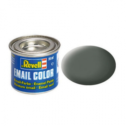 Revell - Olive Grey, Matt 14 ml i gruppen PUSLESPIL / Modelbygning / Revell / Maling, pensler og lim hos Spelexperten (R-32166)