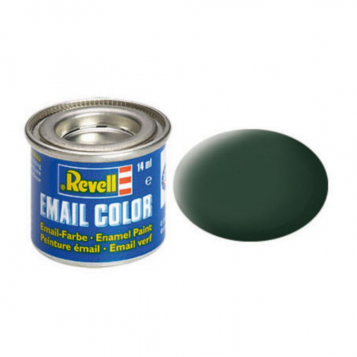 Revell - Darkgreen, Matt, RAF 14 ml i gruppen PUSLESPIL / Modelbygning / Revell / Maling, pensler og lim hos Spelexperten (R-32168)