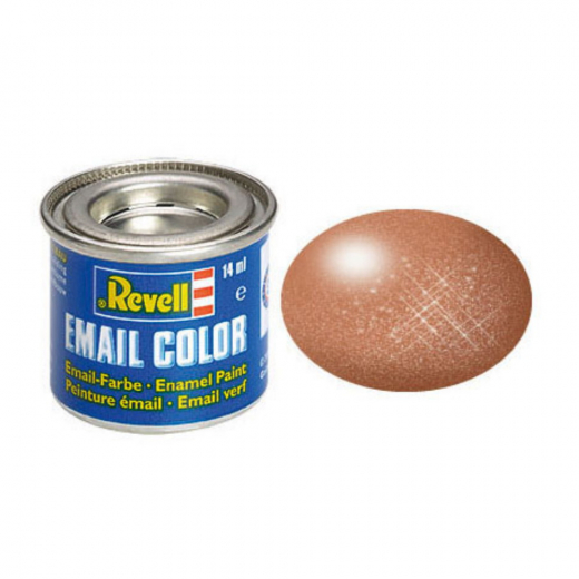 Revell - Copper, Metallic 14 ml i gruppen PUSLESPIL / Modelbygning / Revell / Maling, pensler og lim hos Spelexperten (R-32193)