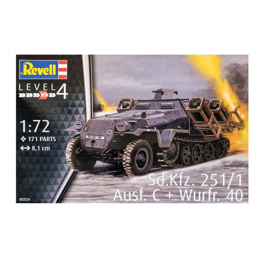 Revell - Sd.kfz. 251/1 Ausf. C + Wurfr. 40 1:72 - 171 Pcs i gruppen PUSLESPIL / Modelbygning / Revell / Kampkøretøjer hos Spelexperten (R-3324)
