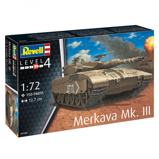 Revell - Merkava MK. lll 1:72 - 150 Stk i gruppen PUSLESPIL / Modelbygning / Revell / Kampkøretøjer hos Spelexperten (R-3340)