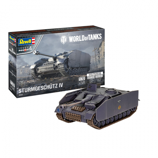 Revell World of Tanks - Sturmgeschütz IV 1:72 - 101 Pcs i gruppen PUSLESPIL / Modelbygning / Revell / Kampkøretøjer hos Spelexperten (R-3502)