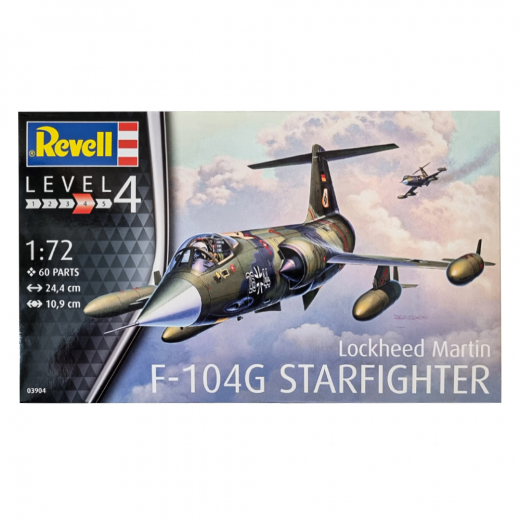 Revell - Lockheed Martin F-104G Starfighter 1:72 - 60 Pcs i gruppen PUSLESPIL / Modelbygning / Revell / Kampkøretøjer hos Spelexperten (R-3904)