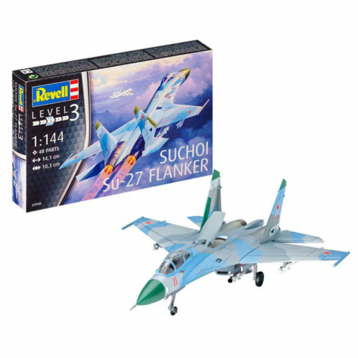 Revell - Suchoi Su-27 Flanker - 48 Pcs i gruppen PUSLESPIL / Modelbygning / Revell / Kampkøretøjer hos Spelexperten (R-3948)