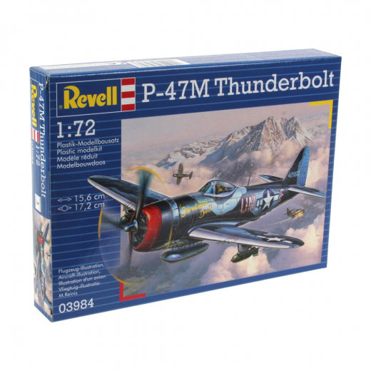 Revell - P-47M Thunderbolt 1:72 - 67 Pcs i gruppen PUSLESPIL / Modelbygning / Revell / Kampkøretøjer hos Spelexperten (R-3984)