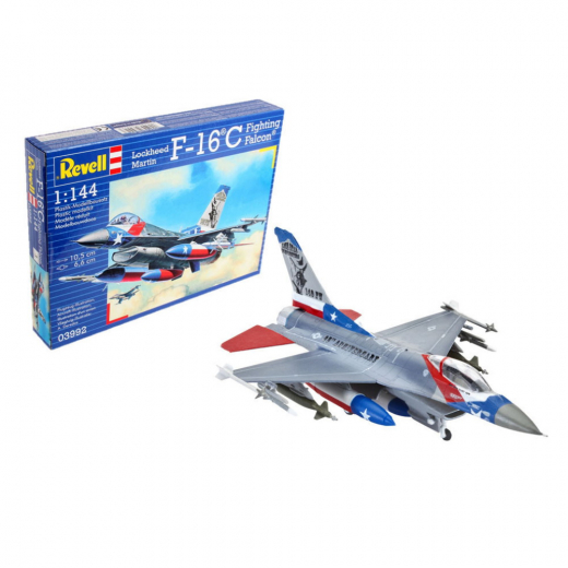 Revell - Lockheed Martin F-16 C Fighting Falcon 1:144 - 70 Pcs i gruppen PUSLESPIL / Modelbygning / Revell / Kampkøretøjer hos Spelexperten (R-3992)